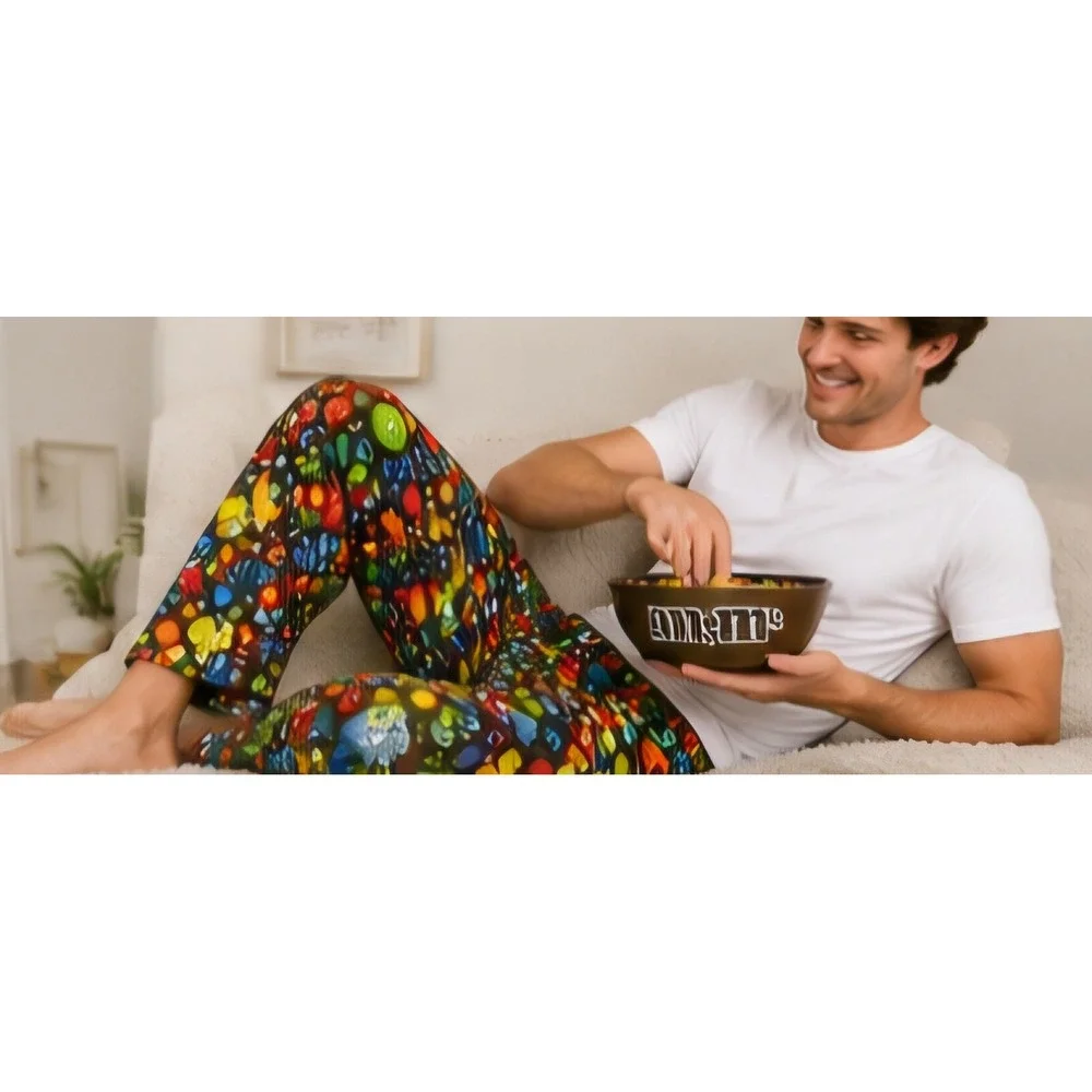 M&M'S Candy Print Lounge Pajama Pants Men's Large 36-38